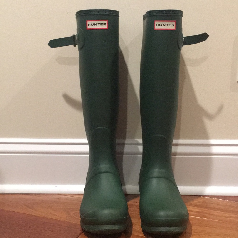 Wellie Hunter Rain Boot Original Tall Green